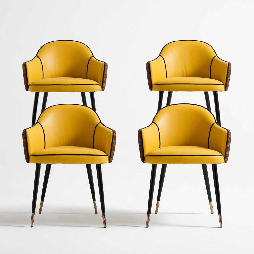 Chaise de salle à manger aux lignes épurées, coloris gris