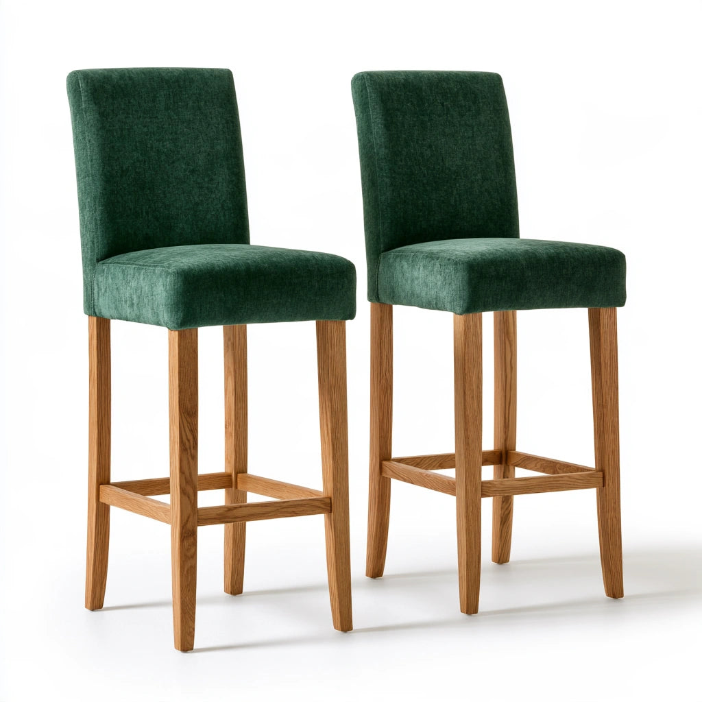 Tabouret de bar aux lignes épurées, coloris gris