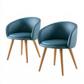 Chaise de salle à manger aux lignes épurées, coloris gris